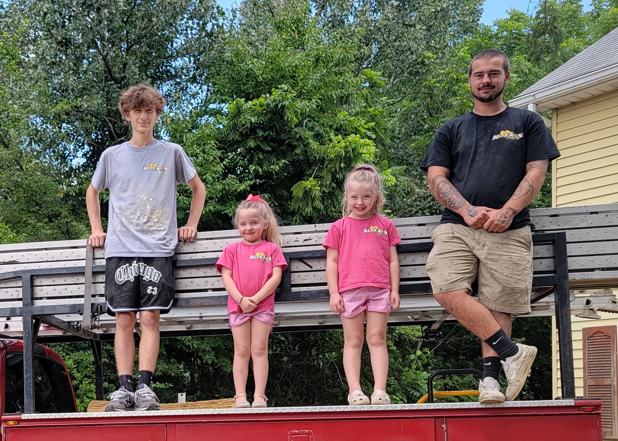 AJ Kerekes with his family