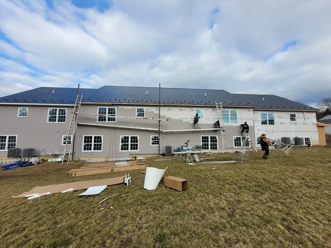 Home with new siding